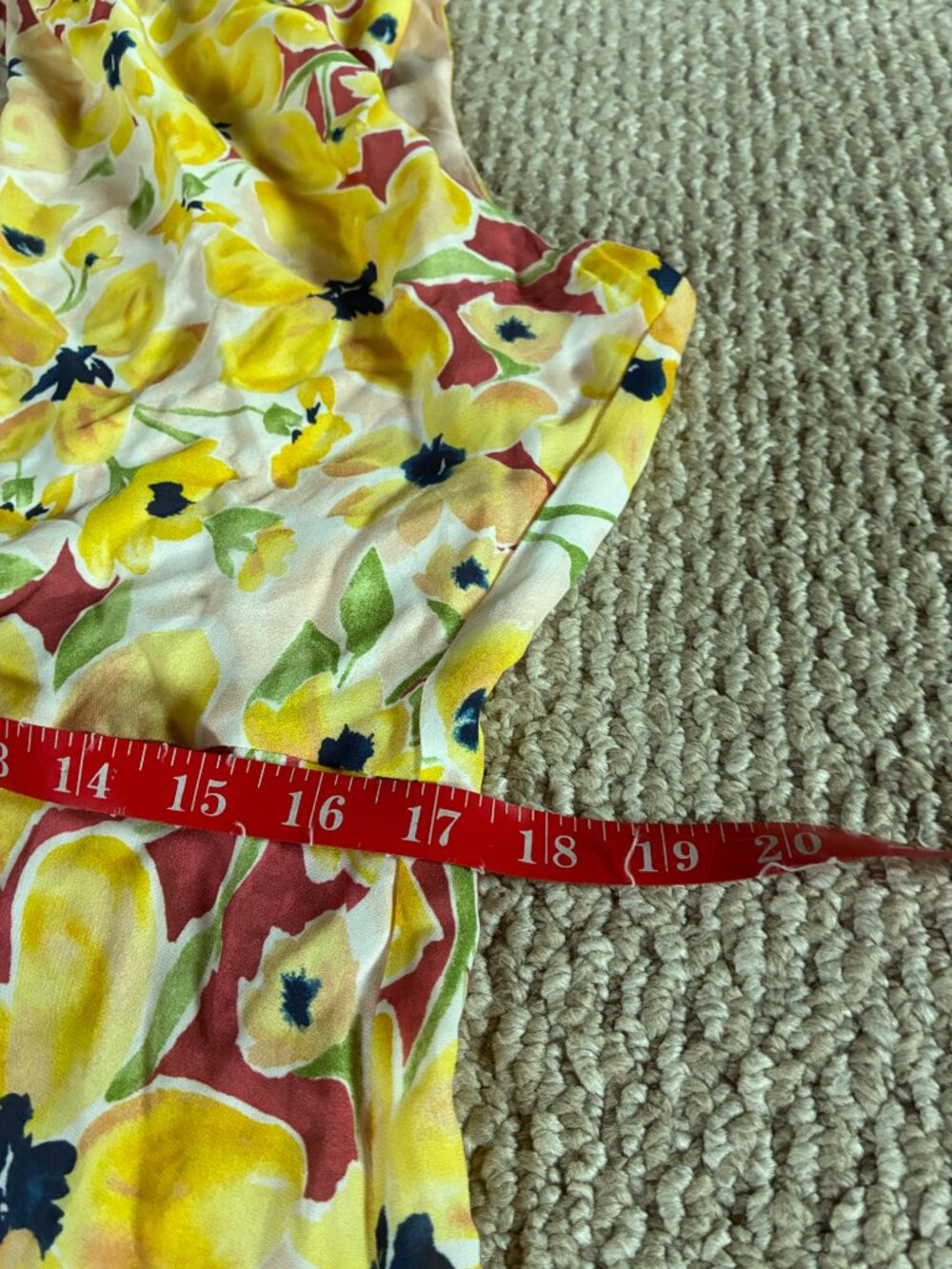 Tahari Naomi Floral Silk Asymmetrical Sleeveless Midi-Dress Size 14 $495 - Picture 5 of 8